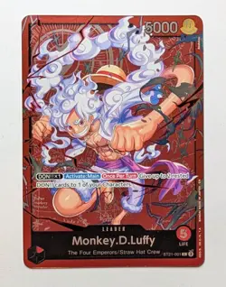Monkey.D.Luffy LD01 Learn Together Leader Holo Foil Luffy One Piece TCG Card NM - Image 1
