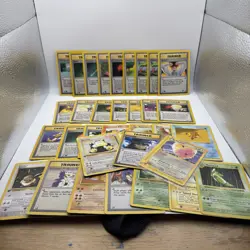 VINTAGE POKEMON Lot Of 33 Cards! Gym Heroes, team rocket, base set 2, fossil etc - Image 1