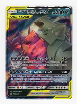 Pokemon TCG Card Mega Sableye & Tyranitar GX 126/236 Unified Minds Tag Team - NM - Image 1