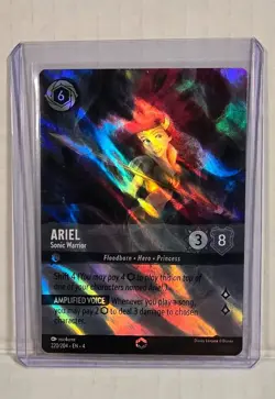 Disney Lorcana Enchanted Ariel Sonic Warrior Holo Card 220/204 Ursula's Return - Image 1