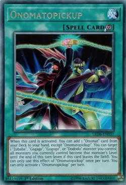 LED6-EN037 ONOMATOPICKUP RARE 1ST EDITION YuGiOh CARD - Image 1