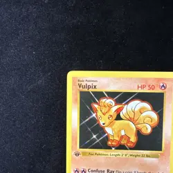 NM - 1st Edition Shadowless Vulpix 68/102 Base Set Rare Vintage Pokemon Card - Image 3