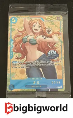 2025 One Piece Card Game Mini-tin Pack Set Vol.2 Nami P-112 Serial 0339 Sealed - Image 1