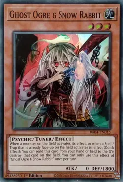 RA04-EN015 GHOST OGRE & SNOW RABBIT SUPER RARE 1ST EDITION YuGiOh CARD - Image 1