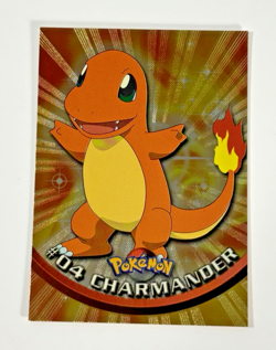 Charmander #04 Holo Topps Pokemon TV Animation Black Label Pokemon Card NM - Image 2