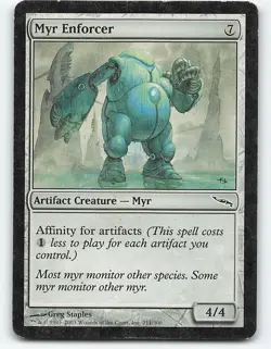 Myr Enforcer #211 Magic the Gathering Card - Image 1