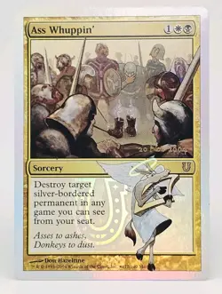 MTG ASS WHUPPIN’ FOIL - Pre-Release Promo Unhinged NM/MINT RARE 2004 MTG - Image 1