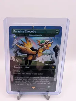 Paradise Chocobo [Borderless Foil] #483 Magic Final Fantasy Commander - Image 1