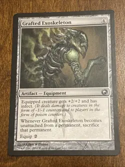 MTG Magic the Gathering Grafted Exoskeleton (162/259) Scars of Mirrodin LP - Image 1