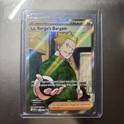 2025 Pokemon Mega Evolution MEG EN Lt. Surge's Bargain Ultra Rare #170/132 - Image 1