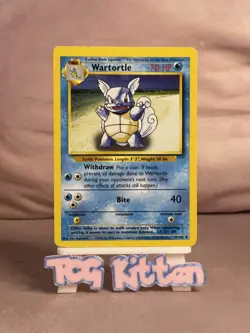 Wartortle 42/102 Base Set Uncommon Non-Holo Pokemon - LP/MP - TCGKITTEN - Image 1