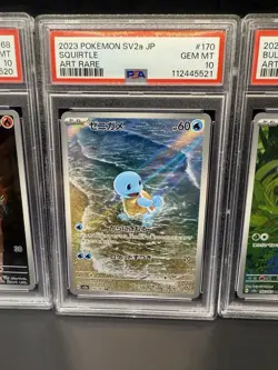 PSA 10 SEQ Bulbasaur Charmander Squirtle AR 166 168 170 Pokemon Japanese 151 - Image 3