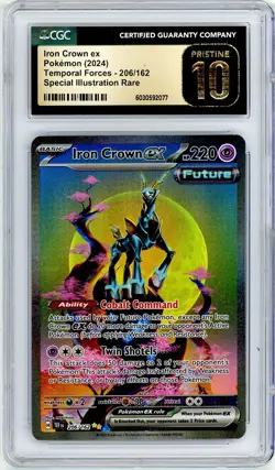 Pokemon Iron Crown EX #206 Temporal Forces CGC Pristine 10 - Image 1