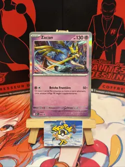 Carte Pokemon ZACIAN MEP 015 HOLO PROMO AP ME02 FLAMMES FANTASMAGORIQUES FR NEUF - Image 1