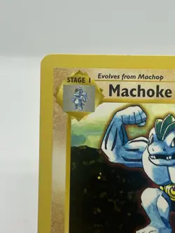 Pokemon TCG Machoke 34/102 Base Set Shadowless LP - Image 2
