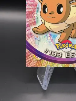 2000 Topps Pokemon TV Animation Edition Series 3 Non Holo #133 Eevee Blue Label - Image 3