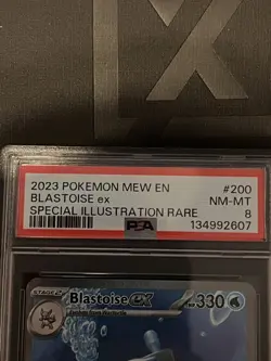 2023 POKEMON MEW EN-151 SPECIAL ILLUSTRATION RARE #200 BLASTOISE EX PSA 8 - Image 5