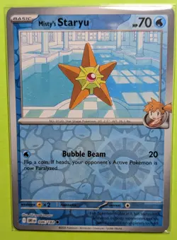 ⭐Reverse Holo Misty's Staryu 046/180 Common SV10: Destined Rivals Pokemon TCG - Image 1