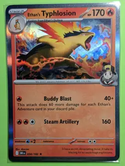 ⭐Ethan's Typhlosion - 034/182 Destined Rivals Holo Rare NM/M English Pokemon TCG - Image 1