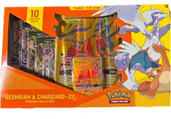 POKEMON TCG RESHIRAM & CHARIZARD-GX PREMIUM COLLECTION (EVOLVING SKIES) SEALED - Image 1