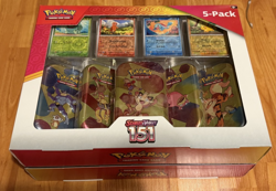 (LOT OF x2) Pokemon Scarlet & Violet 151 5 Pack Mini Tins + Promos Costco Bundle - Image 1