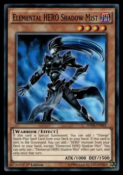 ELEMENTAL HERO SHADOW MIST SDHS-EN001 HERO STRIKE STRUCTURE DECK YU-GI-OH - Image 1