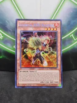 Yugioh Elemental Hero Blazeman WSUP-EN032 Prismatic Secret Rare 1st Edition NM - Image 1