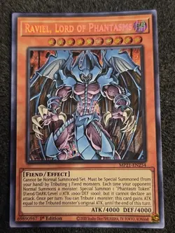 Yu-gi-oh! TCG 1x Raviel Lord of Phantasms MP21-EN254 x1 Prismatic Secret NM - Image 1