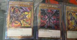 3x Red-Eyes Black Dragon Platinum Secret Rare YUGIOH NM Playset 3 Arts - Image 3
