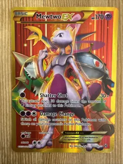 Mewtwo EX 164/162 Pokemon XY Breakthrough Secret Rare Full Art TCG Card LP - Image 1