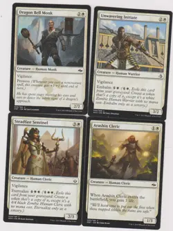 WHITE HUMAN CLERIC DECK 40 CARDS N-MINT MTG MAGIC UNPLAYED H-19 - Image 1