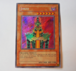 2003 Yu-Gi-Oh TCG Jinzo BPT-011 Unlimited Secret Rare Card - Image 1