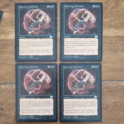 MTG Magic The Gathering Card Spinning Darkness Instant Black Weatherlight 1997 - Image 1