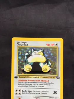 Pokemon Cards: Jungle 1st Edition Rare Holo: Snorlax 11/64 - Image 2