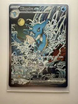Pokemon Kingdra ex 131 Scarlet & Violet Promo Full Art Holo Card English 2024 - Image 3
