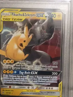 Pikachu & Zekrom Tag Team GX 33/181 PSA 9 card Pokemon Team Up - Image 2