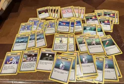 LOT OF 250 POKEMON WOTC CARDS NON-HOLO BASE JUNGLE FOSSIL GYM ROCKET - Image 2