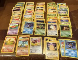 LOT OF 250 POKEMON WOTC CARDS NON-HOLO BASE JUNGLE FOSSIL GYM ROCKET - Image 3
