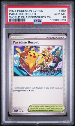 PSA 10 Pokemon World Championship 2024 Paradise Resort SVP 150 Hawaii Promo Card - Image 1