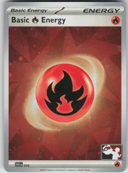 Pokemon TCG Basic Fire Energy - (Cosmos Holo) Common Prize Pack Series Cards 010 - Image 1