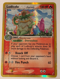 Ludicolo (Delta Species) Crystal Guardians 6/100 Reverse Holo Pokemon Card MP - Image 1