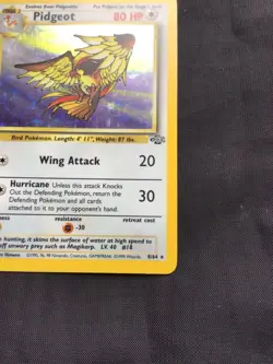 Pokemon Cards: Jungle 1st Edition Rare Holo: Pidgeot 8/64 - Image 5