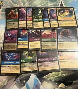 Disney Lorcana Bulk Lot 90+ Cards - Image 3