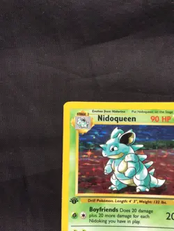Pokemon Cards: Jungle 1st Edition Rare Holo: Nidoqueen 7/64 - Image 3
