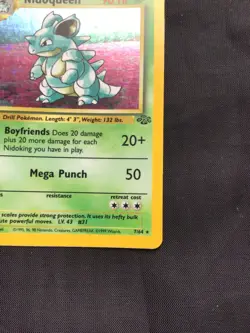 Pokemon Cards: Jungle 1st Edition Rare Holo: Nidoqueen 7/64 - Image 5