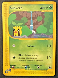 Pokemon Card Sunkern 106/144 common 2003 Skyridge - NM - Image 1