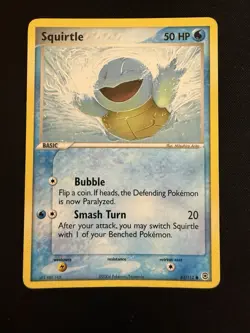 Pokemon Card - Squirtle FireRed & LeafGreen 83/112 Common - MP - Image 1