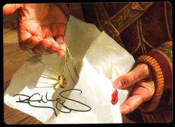 Bilbo's Ring 37/81 Gold-Stamped Signature Art Cards LOTR MTG NM - Image 1