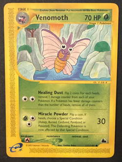 Venomoth 111/144 Skyridge Common Pokemon TCG Card: LP+ - Image 1