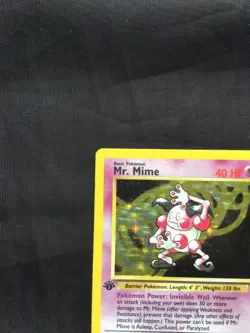 Pokemon Cards: Jungle 1st Edition Rare Holo: Mr. Mime 6/64 - Image 3